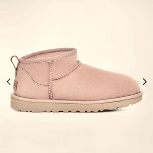 UGG Classic mini booties rose gray (baby pink)